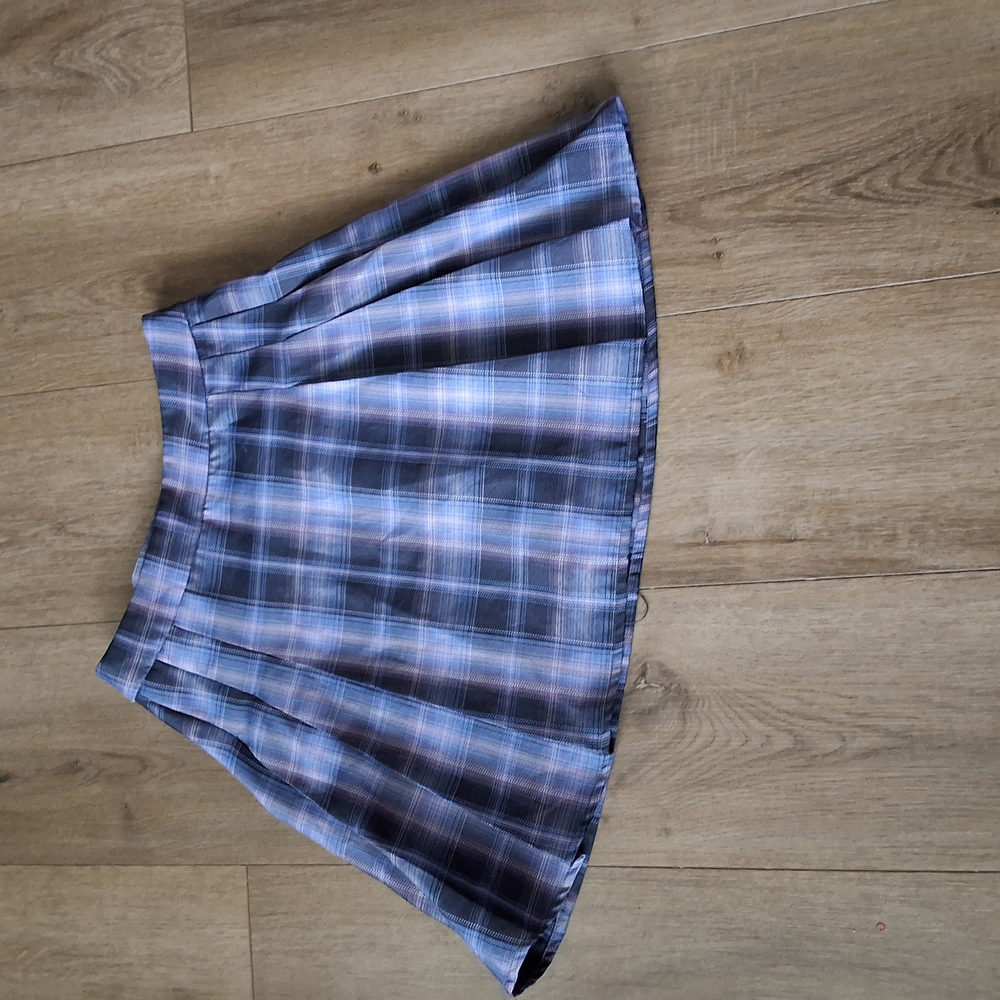 Plaid Pleated Skirt